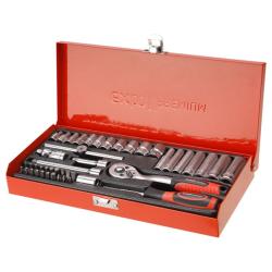 Extol Premium racsnis dugókulcs készlet, 45 db, 1/4