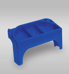 Háztartási létrához műanyag tároló rekesz 40 profil (15405)