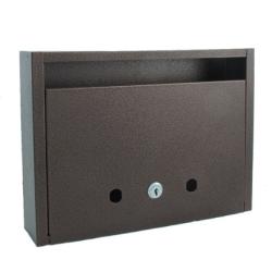 Postaláda fekvő záras 31x23cm barna CS (3490102)