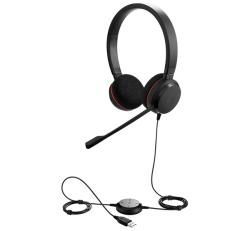 Jabra Evolve 20 UC fejhallgató SZTEREO (mikrofon, USB csatlakozó, zajszűrő + hívásvezérlő egység) FE