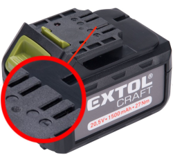 Extol Craft tartalék akku ÚJABB TÍPUSÚ 402440 Li-ion töltőhöz (402440E)