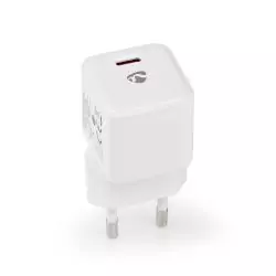 Nedis fali töltő, gyors töltés, 20W,  USB-C (WCMPD20W100WT)