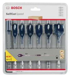 Bosch Self Cut Speed 7 részes lapos marófúró készlet hosszabbítóval (2608587009)
