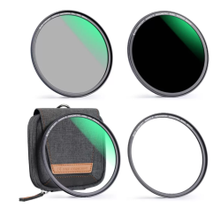 K&F Concept mágneses adapter + MCUV + CPL  + ND1000 szűrő, vízlepergető, karcálló, + tok, 58mm (KF-1