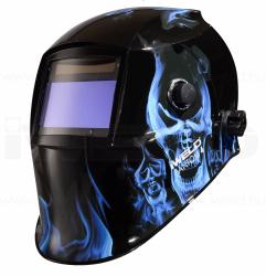 Iweld Fantom4 XL  automata hegesztő fejpajzs (kék-koponya)