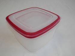 Magas műanyagdoboz szett, négyzetalapú 4 db bordó (1549)