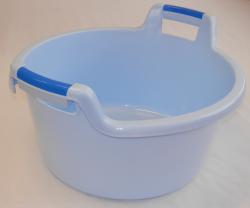 Fogantyús műanyag lavór, 30 l, világoskék (1401)