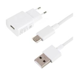 Xiaomi hálózati töltő USB aljzat (10W, gyorstöltő + microUSB kábel) FEHÉR