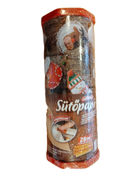 Sütőpapír vágókéssel vastag Rollbox 28 m, hajtott mikulás mintás