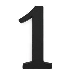 Műanyag házszám 19 cm, matt fekete 