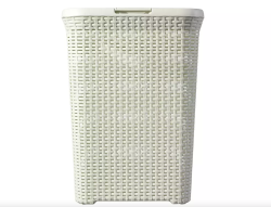 Curver Style rattan hatású szennyestartó 40L krém (193010)