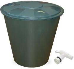 ECO Esővízgyűjtő tartály csappal, fedéllel 210L zöld (16786)