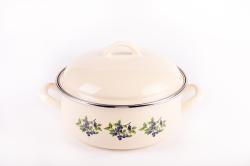 Bonyhádi Kökény zománcozott lábas + fedő 22 cm