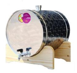 Pálinkatartály rozsdamentes 35 l-es csappal fekvő (14858)