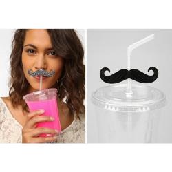 Bajusz szívószál 4 db-os (12393)