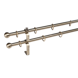 Rúdkarnis fém dupla óarany D=16 mm 160 cm (tartozékokkal) (3704073)