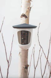 MULTI műanyag madáretető, szürke/fehér (M003)