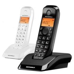 Motorola S1202 DECT telefon párban, fekete-fehér (MOT-2102-999)