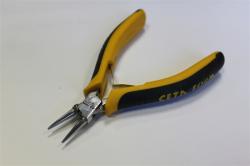 Ceta Form Műszerész kerekcsőrűfogó  130 mm 2K Sárg (CE-H26-130)