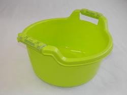 Fogantyús műanyag lavór, 10 l, neonzöld (1406)
