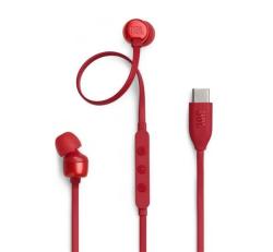 JBL TUNE 310C fülhallgató SZTEREO (Type-C, hangerőszabályzó, felvevő gomb, lapos kábel) PIROSJBLT310