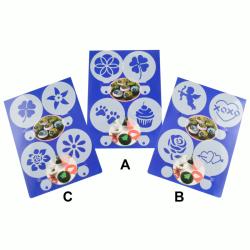 Perfect Home Cappuccino, sütemény díszítő sablon 4 db műanyag (13042)