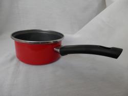 Bonyhádi Kinga lábas, nyeles, 14 cm, piros