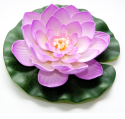 Velda lótusz virág, rózsaszín 20cm (123669)