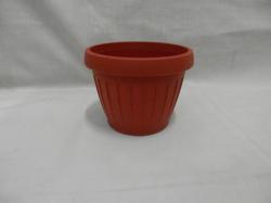 Hordó alakú terrakotta virágcserép , 13.5 cm (857)