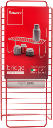 Metaltex Bridge Special Edition polc, piros színben (360500-P)