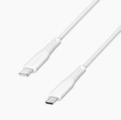 Logilink CU0243 USB 2.0 Type-C kábel, C/M - micro USB/M, 480 Mbps, 12W, fehér, 1,5 m