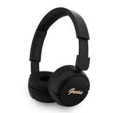 GUESS SCRIPT METAL LOGO bluetooth fejhallgató SZTEREO (v5.3, mikrofon, IPX4 vízálló) FEKETEGUBHV6SCK