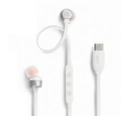 JBL T310C fülhallgató SZTEREO (Type-C, felvevő gomb, lapos kábel) FEHÉRJBLT310CWHT