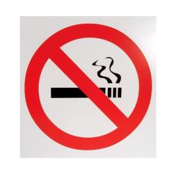 Tábla műanyag 13x13cm cigaretta szimbólum (3427140)