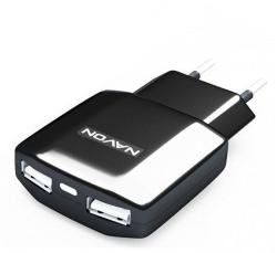 NAVON univerzális dual USB hálózati töltő + kábel (UC20)