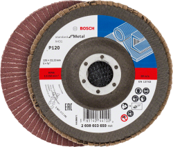 Bosch X431 Alox legyezőtárcsa, átmérő 125 mm, P120 (2608603659)