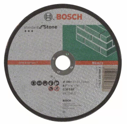 Bosch Darabolótárcsa, egyenes, Standard for Stone 180 mm x 3,0 mm (2608603179)