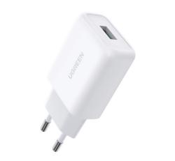 Ugreen CD122 hálózati töltő USB aljzat (18W, gyorstöltő 3.0) FEHÉR