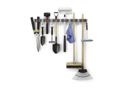 Metaltex Hang-up 6 falra szerelhető seprű és felmosó tartó 3db/csomag (294904)