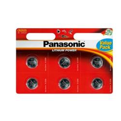 Panasonic Gombelem   lítium CR2025L (6db) (3121624)