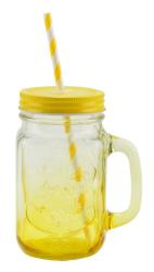 Befőttesüveg bögre, sárga (13102-sárga)