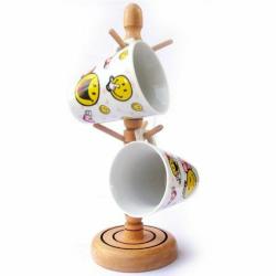 Fa bögreállvány (72055)