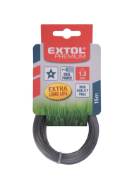 Extol Premium damil szegélynyíró géphez 3,0 mm, csillag keresztmetszetű, 15m (8870925)