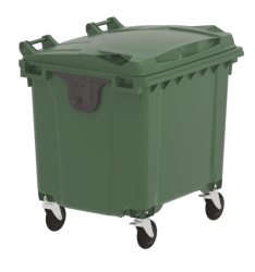 Szemetes konténer 1100 L  zöld színben (11974)