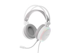 Genesis Neon 613 G2 Gamer Fejhallgató mikrofonnal, RGB megvilágítással USB - fehér