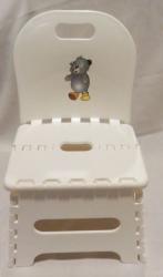 Összecsukható gyermekszék fehér (5440)