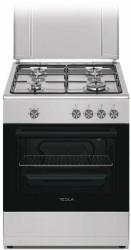 Tesla 4 égős gáztűzhely, inox (CG6400SX)