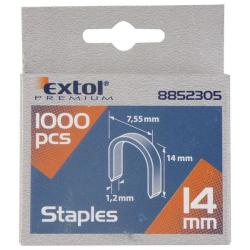 Extol U-szeg profi tűzőg-hez 7,55×0,52×1,2mm ; 14mm, 1000db