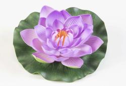 Velda dekor lótusz virág, pink 17cm (123588)