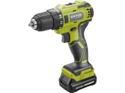 Extol Craft akkus fúrócsavarozó 12V, 1db 2000 mAh akku + 46db-os szerszámkészlettel (422801)